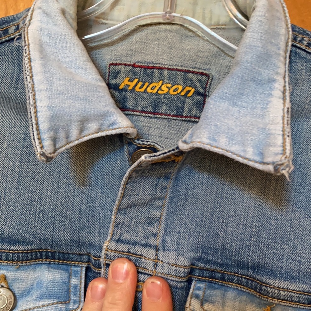 Hudson distressed jean jacket - Picture 5 of 8